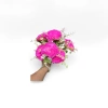 A pink artificial bouquet with a simulated starry sky rose for living room decoration details Picture